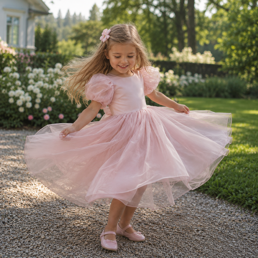 Practs Robe de princesse de conte de fées pour filles-FR
