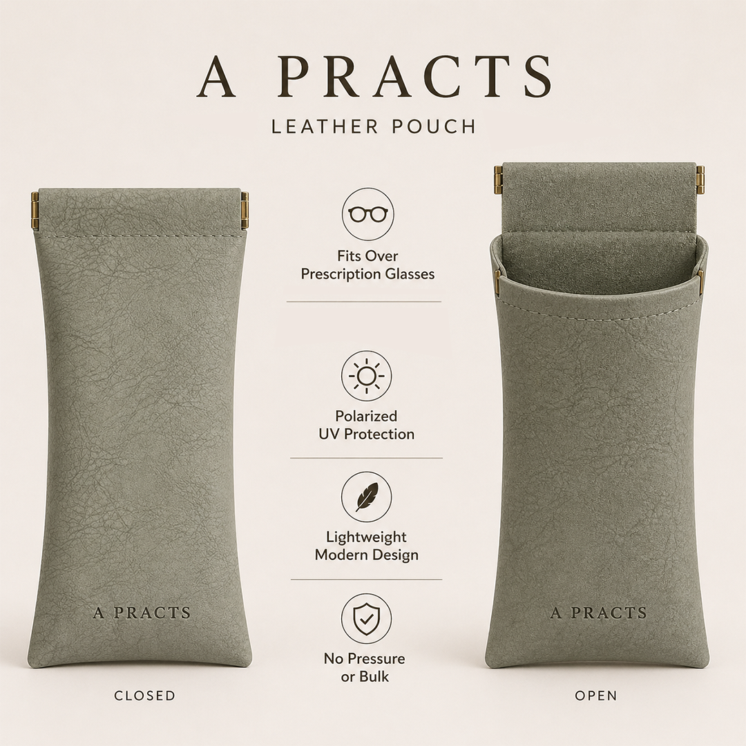 Estuche de viaje de cuero PRACTS